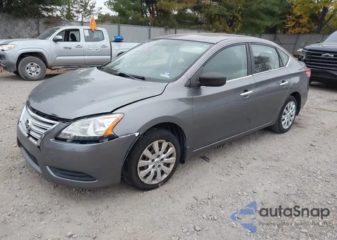 2015 Nissan Sentra S из США, поврежденный, VIN 3N1AB7AP5FY274976